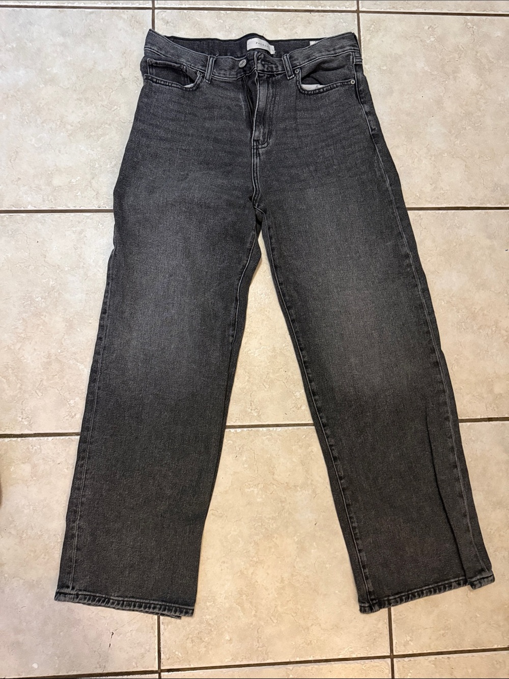 PacSun Men's Relaxed Black-Gray Washed Jeans